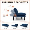 MUUEGM 68” Convertible Futon Sofa Bed| Upholstered Small Futon Couches with 3-Position Adjustable Backrest - 2 of 4