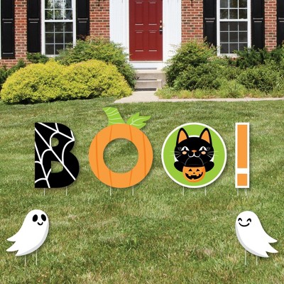 Big Dot of Happiness You've Been Booed - Yard Sign Outdoor Lawn Decorations - Ghost Halloween Party Yard Signs - BOO