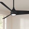 52" Minka Aire Twist Coal LED Smart Ceiling Fan with Remote - 2 of 4