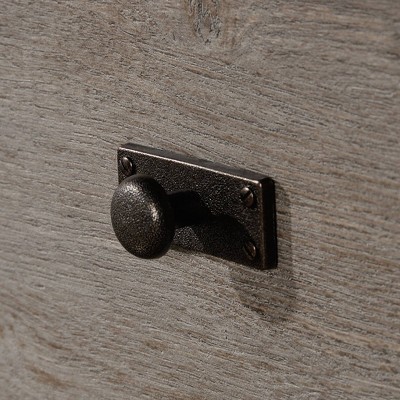 Mystic Oak Lateral File Cabinet with Open Shelf