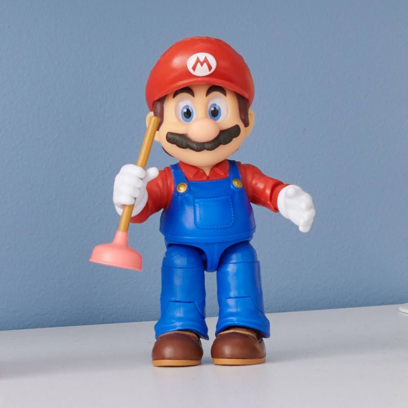 Nintendo The Super Mario Bros. Movie Mario Figure with Plunger Accessory, 6 of 14