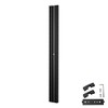 Yescom Monitor Holding Pole Dual Monitor Arm for PC Mobile Cart Medical Trolley Cart Black - 3 of 4