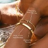 Gold Bracelets for Women Non Tarnish, 14K Gold Plated Chunky Cuff Bracelet Gold Bangles Bracelet for Women Trendy - 4 of 4