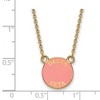 Black Bow Jewelry 14k Yellow Gold Plated Sterling Silver Delta Zeta Greek Life Necklace 18 Inch - 2 of 4