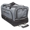 Dejuno 32-Inch Lightweight Denim Drop Bottom Rolling Duffel Bag - 2 of 4