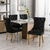 Modern Upholstered Dining Chairs Set of 2, Dining Chairs with High Back,Velvet Cushion Dining Chairs for Kitchen or Dining Room-Maison Boucle - 2 of 4