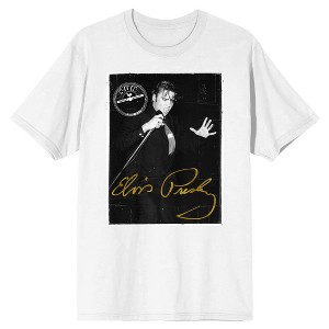 Sun Records Elvis Presley Signature Crew Neck Short Sleeve Men's White T-shirt - 1 of 3