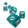 MasterPieces Officially Licensed NFL Miami Dolphins - 6 Piece D6 Gaming Dice Set Ages 6 and Up - 3 of 3