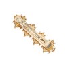 Unique Bargains Fashion Argyle Hair Clips Gold Tone 1 Pc - 4 of 4