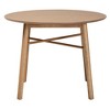 Baxton Studio Denmark Mid-Century Modern French Oak Brown Finished Rubberwood Dining Table - image 3 of 4