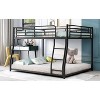 Black Metal Full XL-over-Queen Floor Bunk Bed - 3 of 3