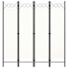 vidaXL 4-Panel Room Divider White 63"x70.9" - 3 of 4