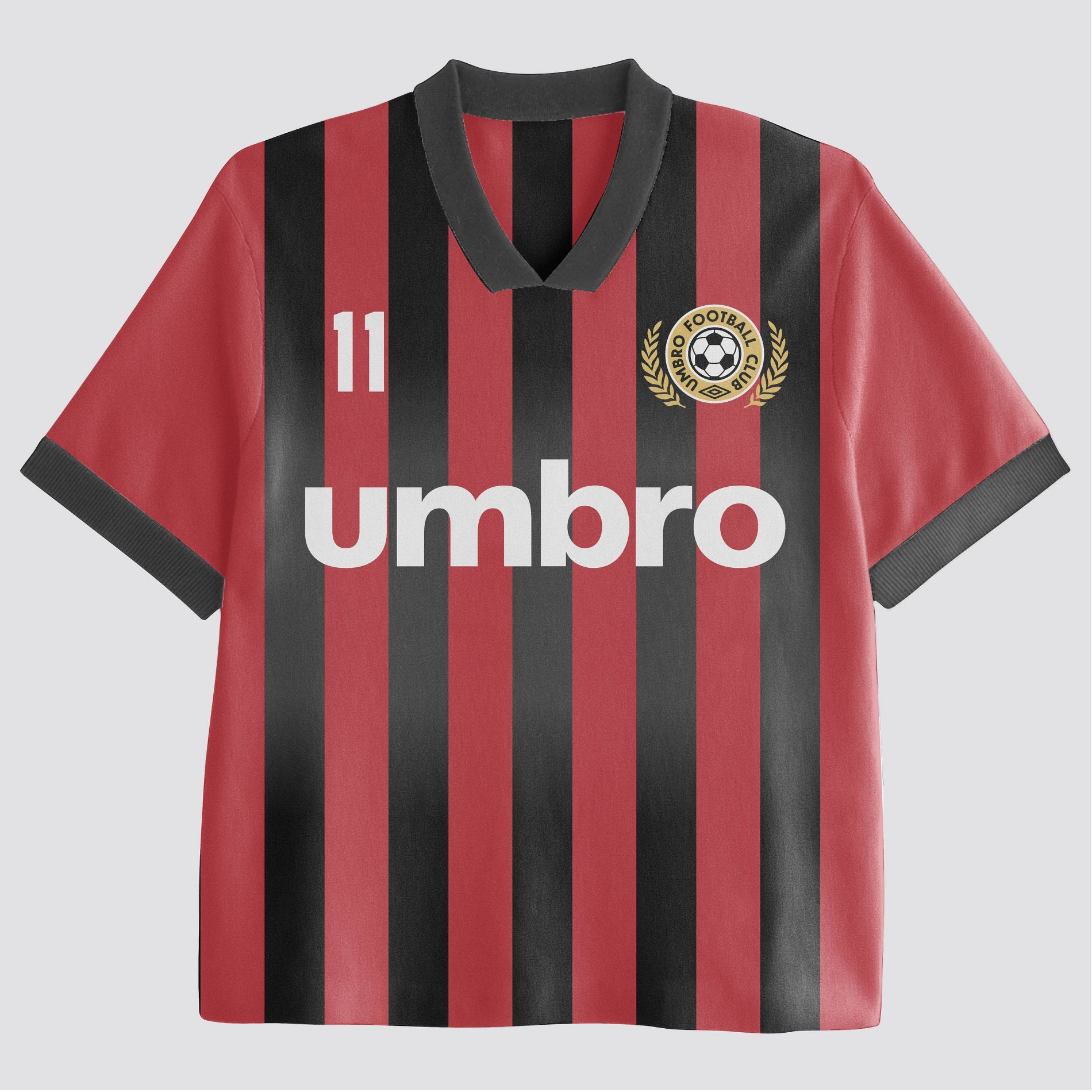 Men's Umbro Football Club Soccer Jersey - Red/Black