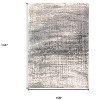 HomeRoots 9' X 13' Gray and White Abstract Non Skid Area Rug - 3 of 4