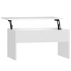 vidaXL Coffee Table White 31.5 in.x19.9 in.x16.3 in. Engineered Wood - 2 of 4