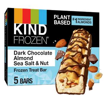KIND Frozen Dark Chocolate Almond Sea Salt Plant Based Dessert - 5ct