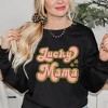 Simply Sage Market Women's Graphic Sweatshirt Lucky Mama Retro Clovers - 2 of 4