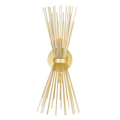 CWI Lighting Savannah 2 Light Wall Sconce With Gold Leaf Finish