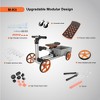 Whisen Modular Go-Kart Kit Kids' Gift, 20-in-1 Ride-On Toy & Balance Riding Bike with Stand Scooter and Building Kit Design - Orange - 3 of 4