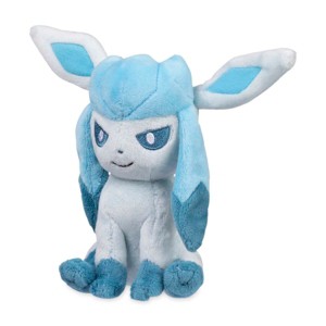 Pokemon Center: Sitting Cuties: Glaceon Plush # 471 -  Generation 4 - 6 In - 1 of 4