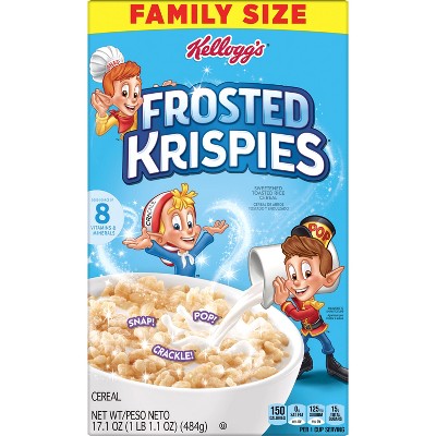 Kellogg's Frosted Rice Krispies Family Size Breakfast Cereal - 17.1oz