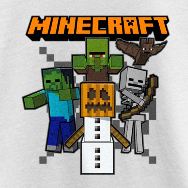 Girl's Minecraft Halloween Creeper and Mobs T-Shirt, 2 of 5