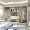 Besiost 20"-60" Closet System with Visualize Cabinet Door and Wooden Drawers - 4 of 4