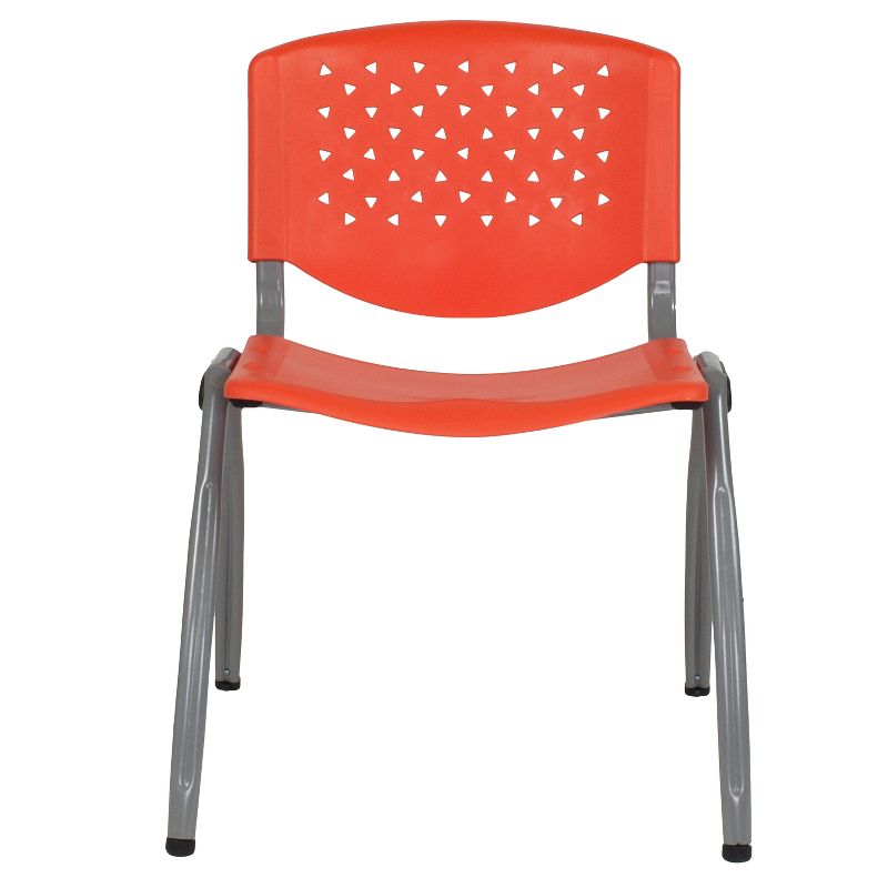 Flash Furniture HERCULES Series 880 lb. Capacity Plastic Stack Chair with Powder Coated Frame, 4 of 15