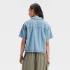 Women's Short Sleeve Button-Down Denim Shirt - Universal Thread™ - 2 of 3