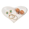 Unique Bargains Decorative Trinket Ceramic Jewelry Tray for Organizing Earrings Necklaces Bracelets - 2 of 4
