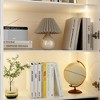 Famapy White 6 Door 3 Drawer Large Storage Cabinet Glass Door Built-in Light Strip Modern Style - 3 of 4