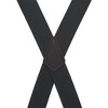 Suspender Store Men’s 2" Logger Pin Clip X-Back Suspenders – Black - 3 of 4