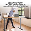 48"x30" Electric Standing Desk with Adjustability ( 27.2"-45.3") Natural Bamboo Gray - Uncaged Ergonomics - image 3 of 4