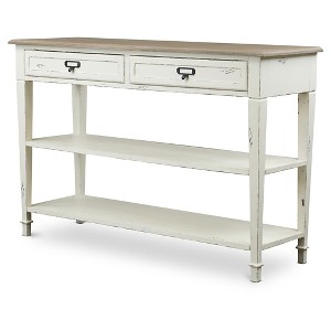 Baxton Studio Dauphine Traditional French Accent Console Table: Farmhouse Style, 2 Shelves, MDF Construction - 1 of 4