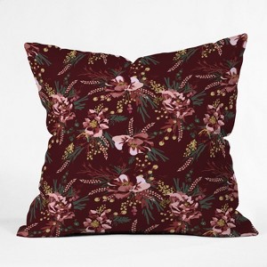 Holli Zollinger Poppy Oversize Square Throw Pillow Red - Deny Designs