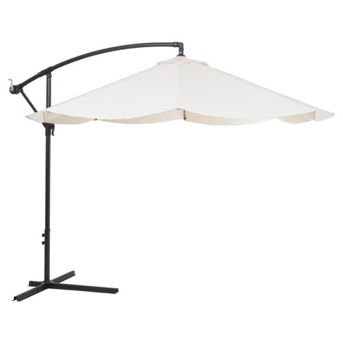 Offset 10 Aluminum Hanging Patio Umbrella Off White Pure Garden Target