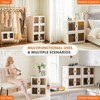 Musment Stackable Plastic Storage Bins with Lids -  Foldable Storage Boxes with Doors & Wheels, Portable and Lockable Organizer Boxes for Living Room - 3 of 4