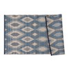 Design Imports Blue/Gray Ikat Outdoor Floor Runner 3X6 Ft - 2 of 4