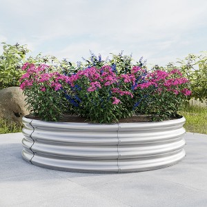47.24*11.4" Tall Round Raised Garedn Bed,Metal Raised Beds for Vegetables - 1 of 4