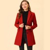 INSPIRE CHIC Women's Notched Lapel Single Breasted Outwear Fall coat - 2 of 4