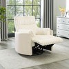 Lyngins Modern Upholstered Manual Recliner Sofa Swivel Chair with Adjustable Footrest,Accent Glider Chair for Living Room,Office - 2 of 4