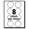 Avery Printable Removable Color-Coding Labels 1 1/4" dia Neon Orange 400/Pack 05476 - 4 of 4