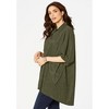 Roaman's Women's Plus Size Button-Down Textured Knit Tunic. - 4 of 4