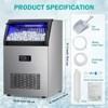 RAPSUAR 16.2 in.150 lbs. 24H HalfSize Cube Undercounter Freestanding Commercial Ice Maker - 4 of 4