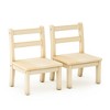 Guidecraft EdQ Hardwood Kids Chair Set of 2- Natural: Wooden Chair for Toddlers Ages 1-2 | Kids Furniture for Playroom, Preschool, Daycare Seating - 3 of 4