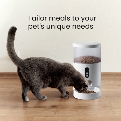 Smart 4L White Automatic Pet Feeder with Wi-Fi Control