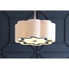 JONATHAN Y Coquille 4-Light Adjustable Scalloped Shade Metal LED Pendant - 2 of 4