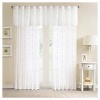50"x18" Sheer Vera Embroidered Window Valance White - Madison Park: Floral Botanical Back Tab, Machine Washable - 2 of 4