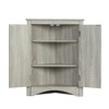 NicBex Triangular Bathroom Storage Cabinet, Freestanding Space-Saving Design with Adjustable Shelves, Multi-Purpose Cabinet for Bathroom - 3 of 4