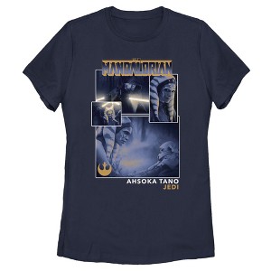 Women's Star Wars The Mandalorian Ahsoka Tano Jedi Collage T-Shirt - 1 of 4